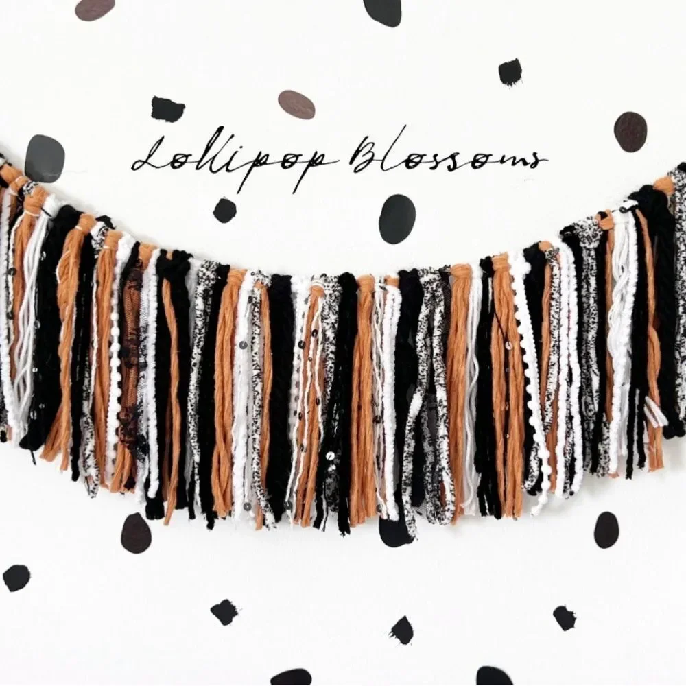 Holiday Halloween Tassel Garland