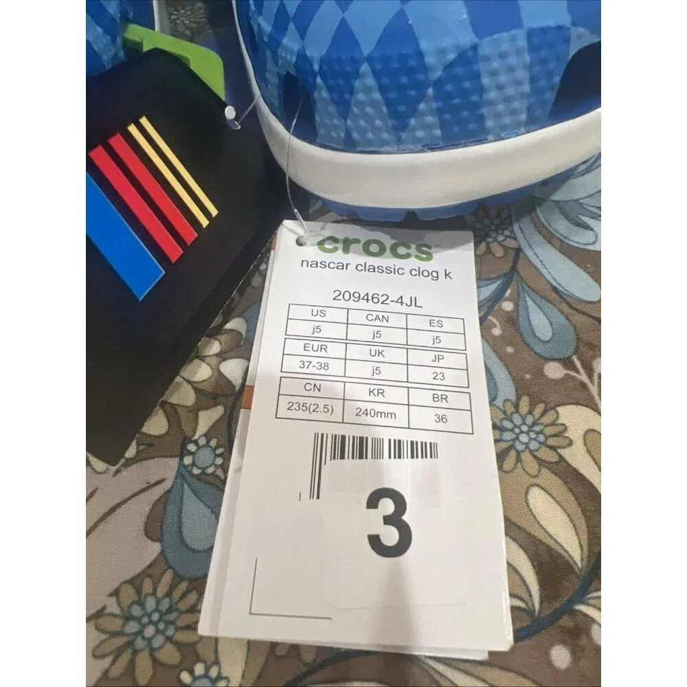CROCS making blue design
