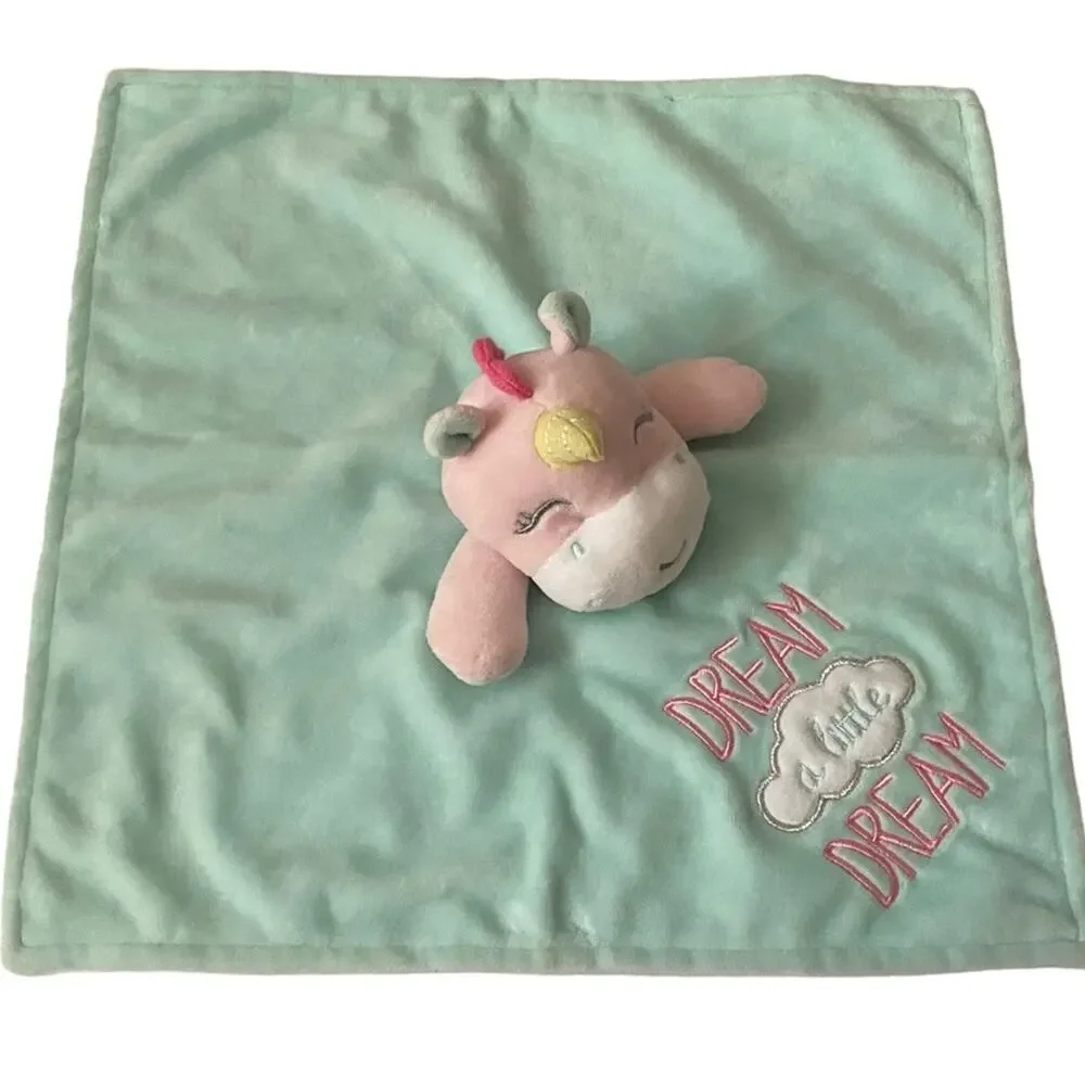 Baby Starter Unicorn Lovey Pink Dream A Little Dream Security Blanket Rattle