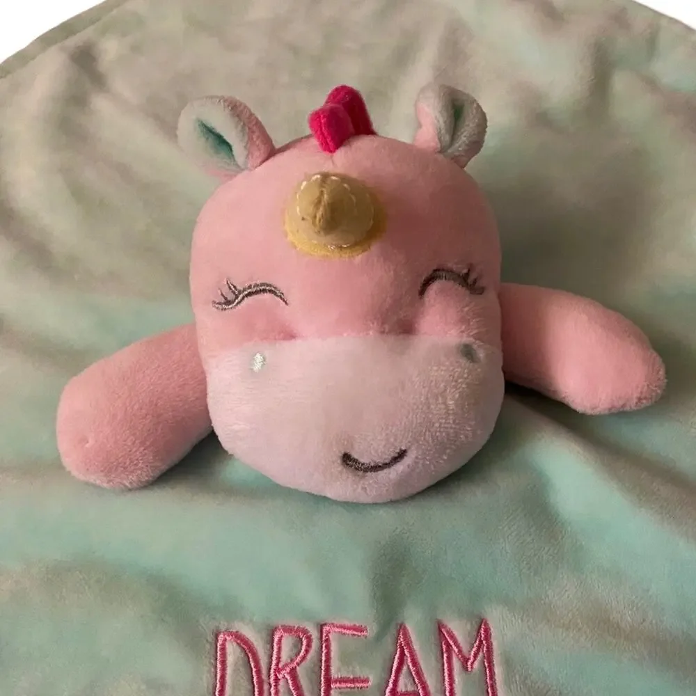 Baby Starter Unicorn Lovey Pink Dream A Little Dream Security Blanket Rattle