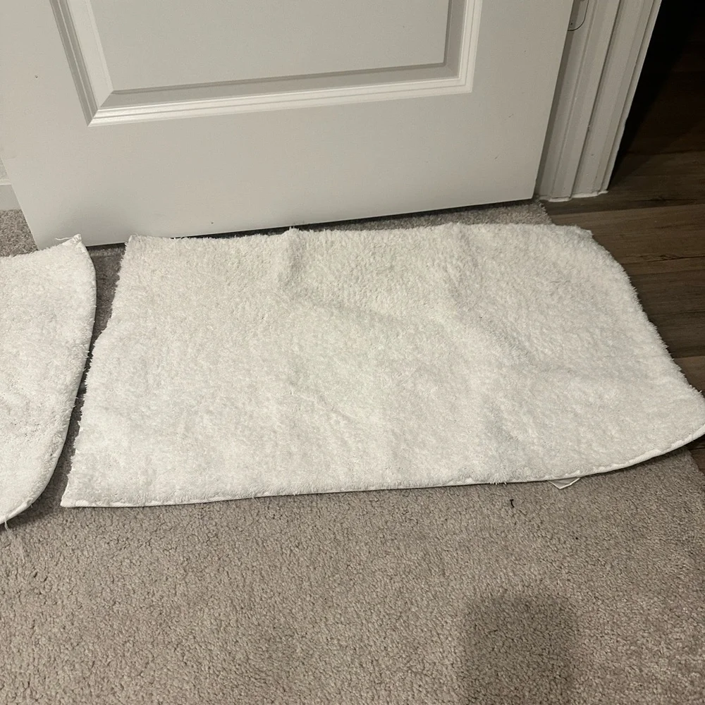 Crosby St. Solid White Bath Rug, 20x30