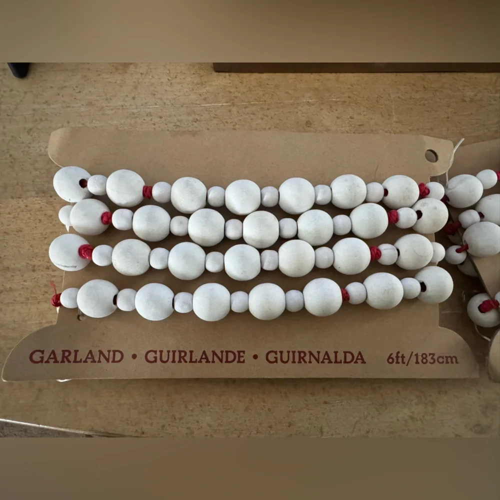 White wood garland crate and barrel