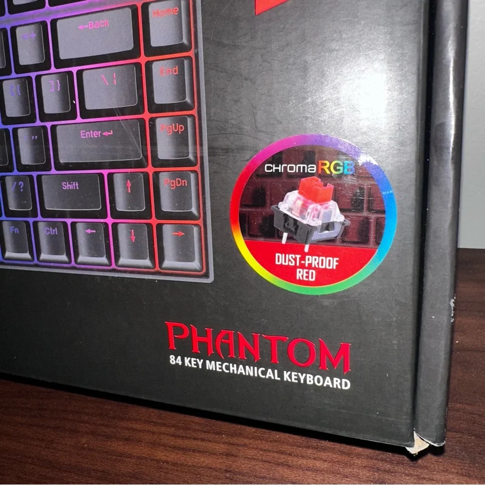 Red Dragon Phantom 84 Key Mechanical Keyboard: NWT
