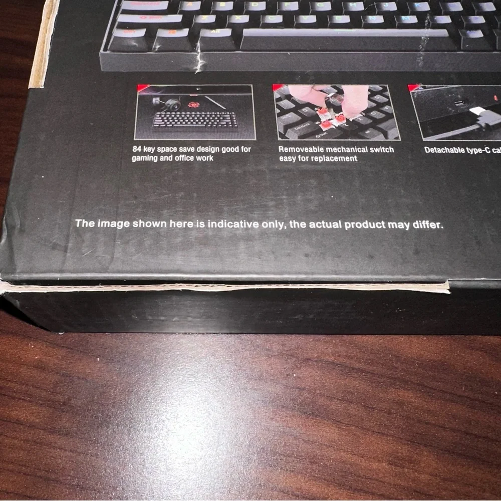 Red Dragon Phantom 84 Key Mechanical Keyboard: NWT