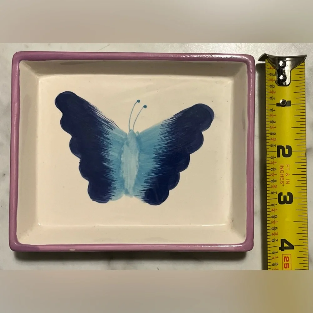Butterfly Soap Dish Ring Key Trinket Tray
