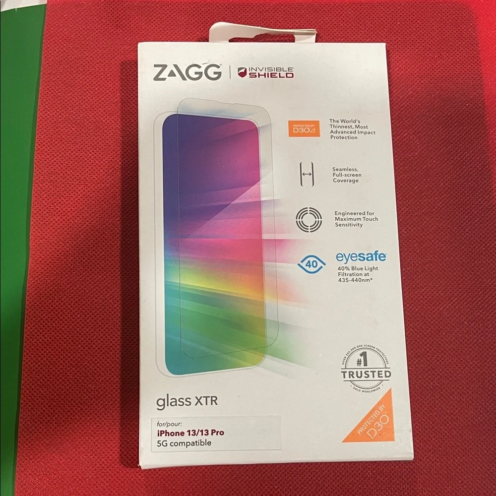 InvisibleShield Glass XTR Screen Protector for iPhone 13/13 Pro - Multicolor