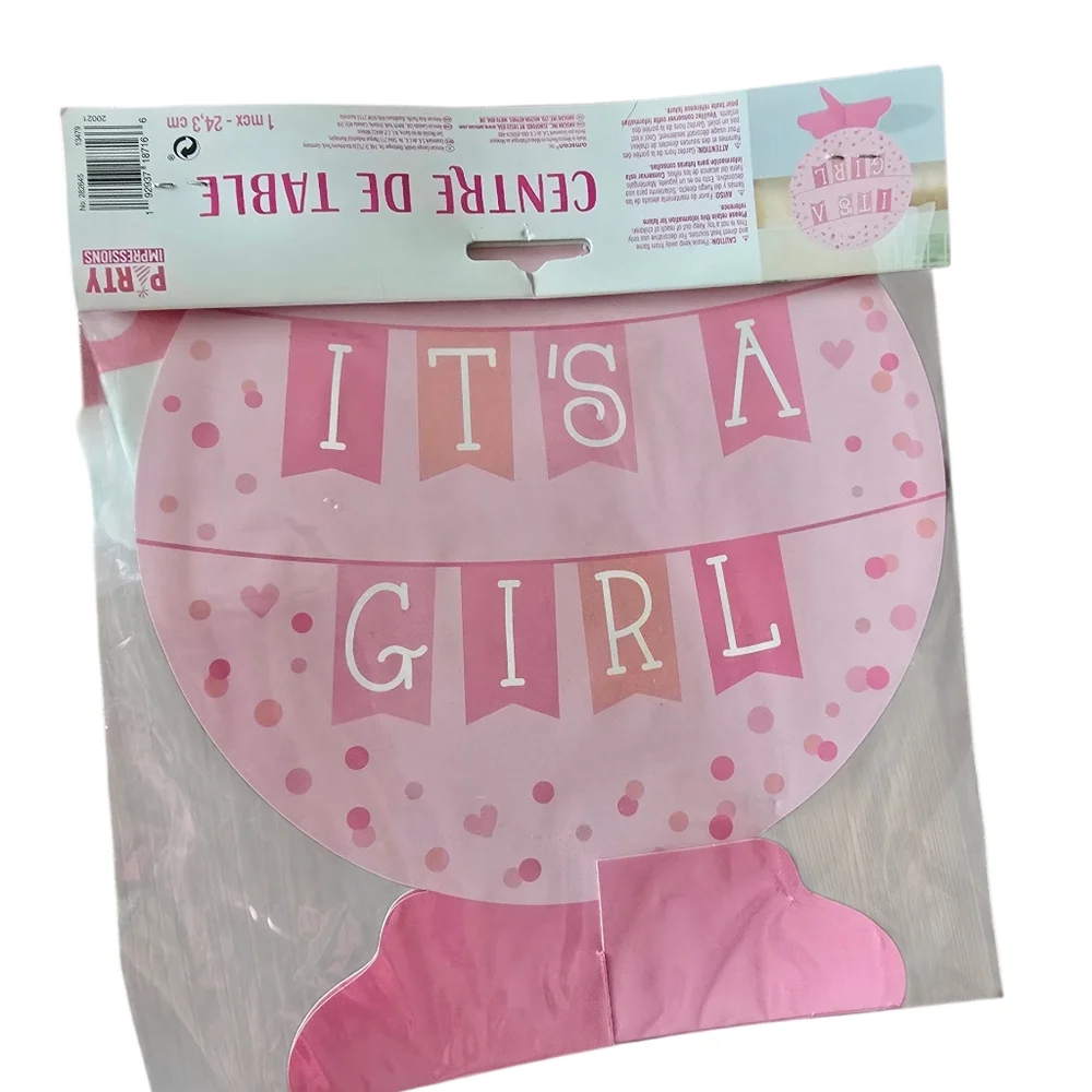 Baby Shower Set Pink And Its A Girl