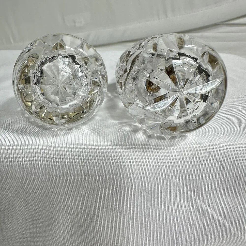 VTG Pressed Square Glass Decanter With Stopper Cologne Or Liquor Barware