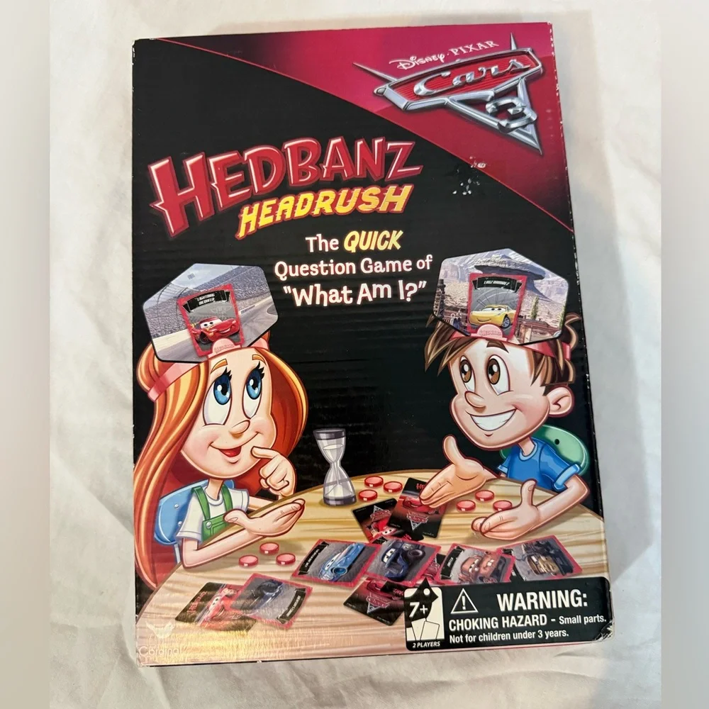 Cars Hedbanz Headrush Game - Red & Black