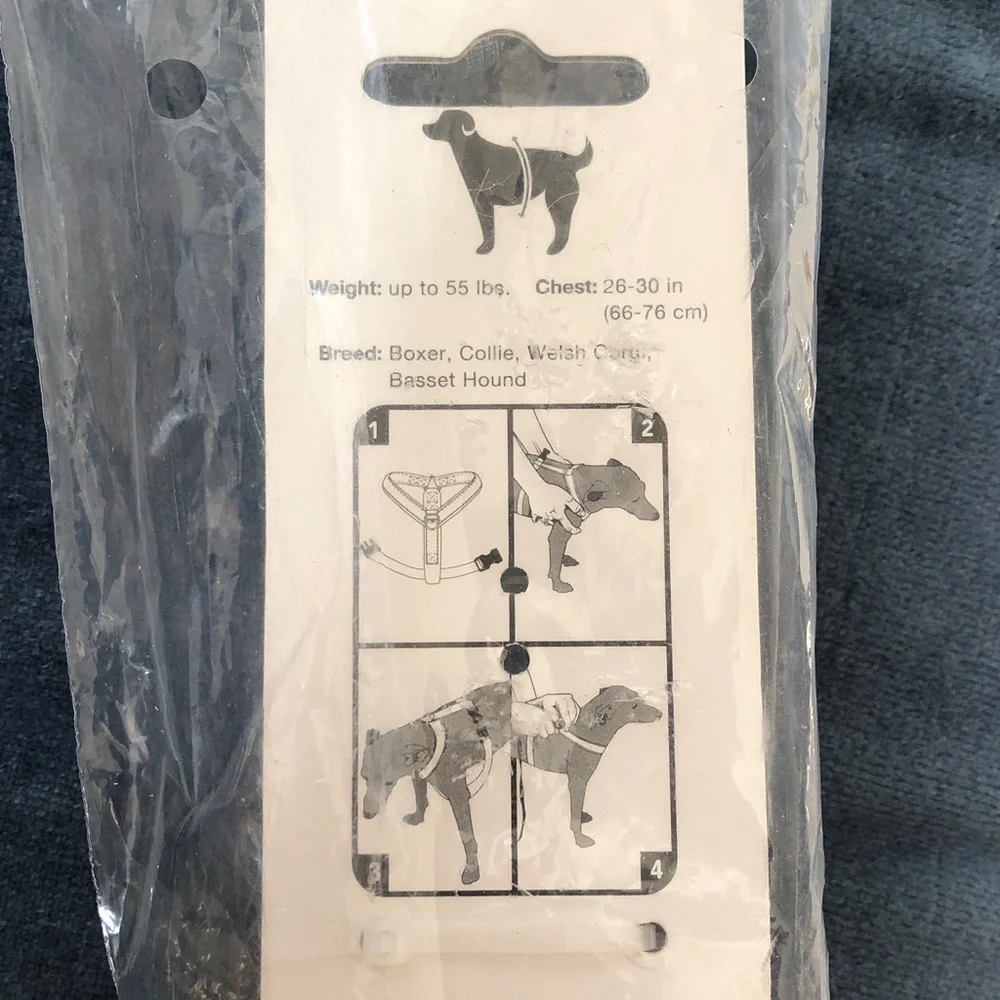 SONOMA PET ADJUSTABLE CLIP-IN HARNESS SIZE L BRAND NEW IN THE PLASTIC WITH TAGS