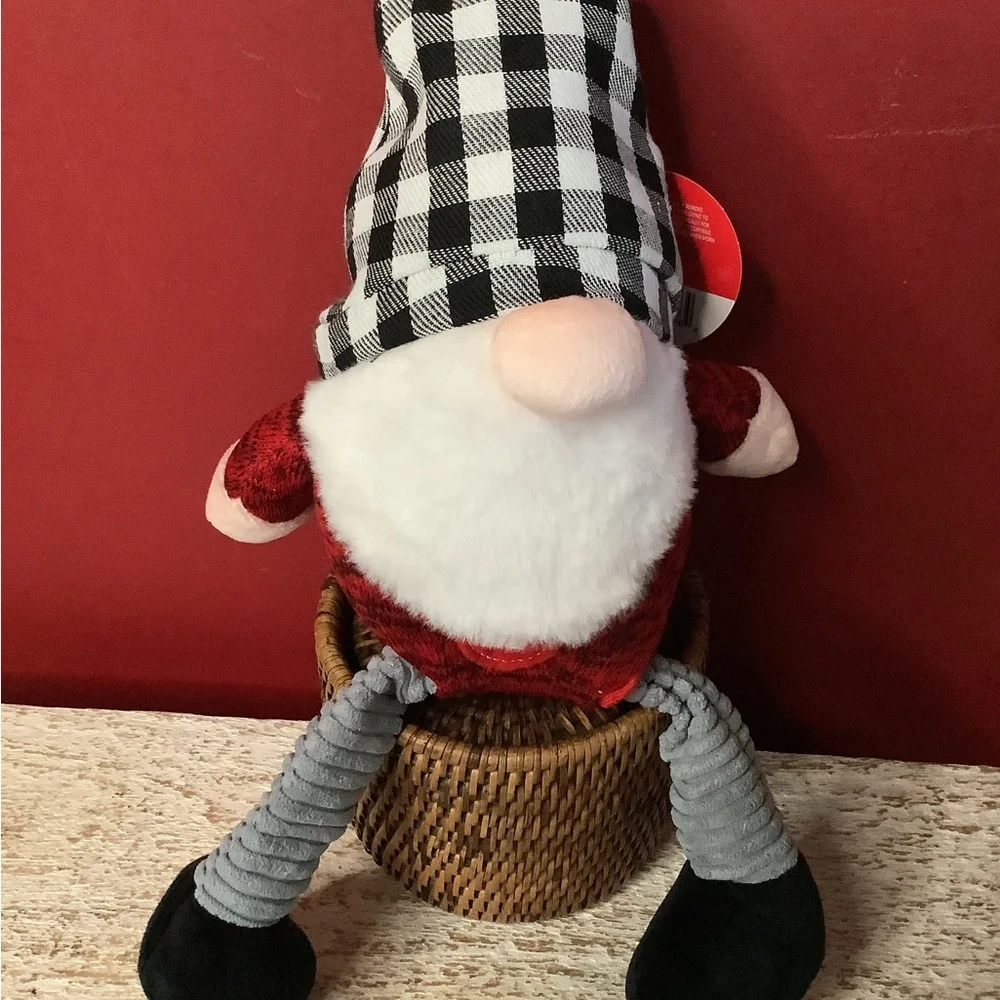 Pet Shoppe SANTA Plush Dog Toy Push Belly& My Hat Pops Up Legs Pull Back & Forth