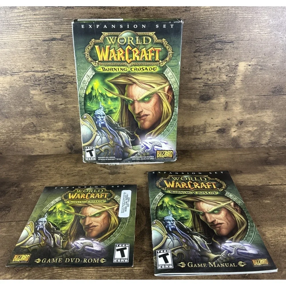 World of Warcraft: The Burning Crusade (PC, 2007) Expansion Set Fast Shipping