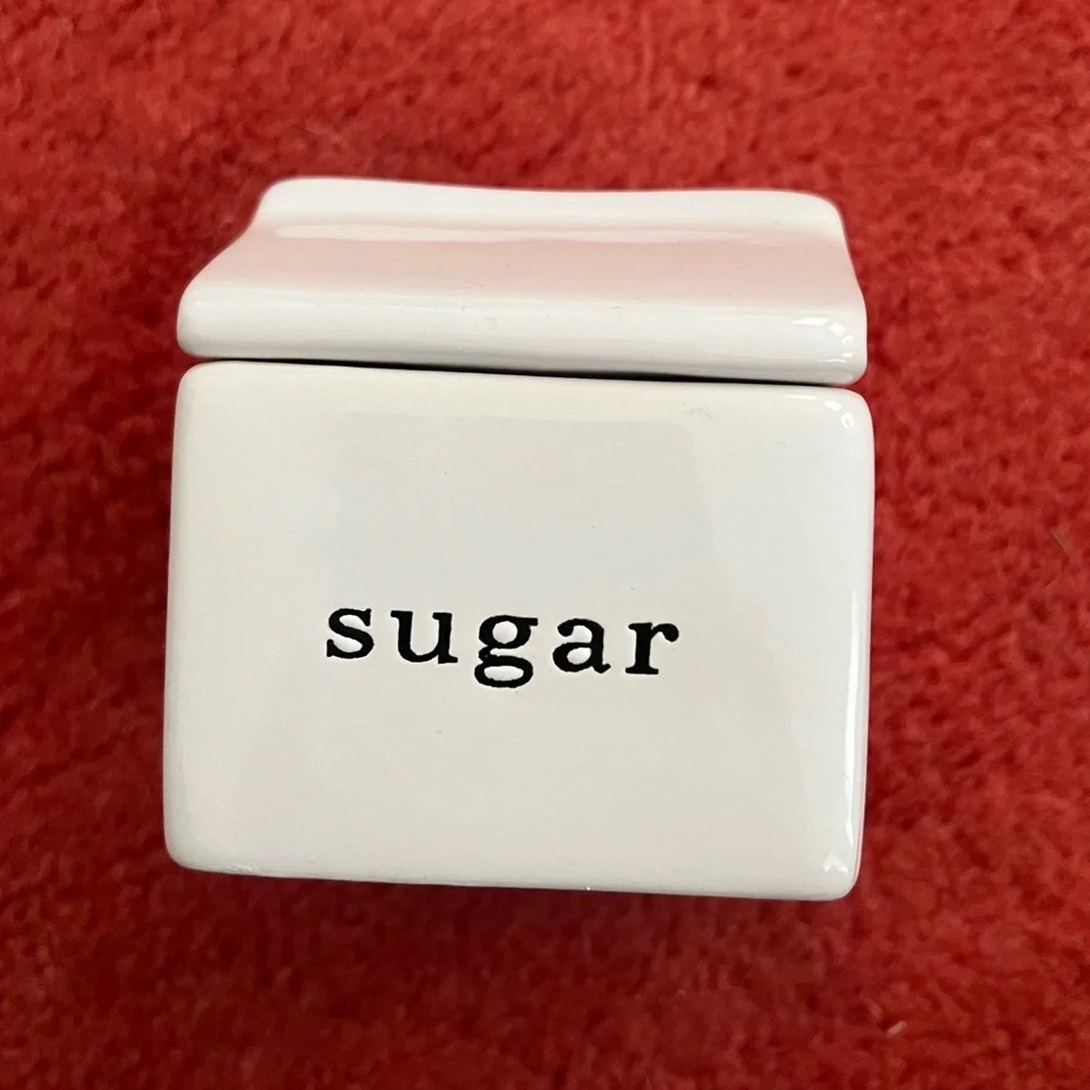 Crate&Barrel White Sugar Container