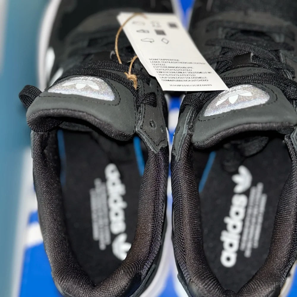 Adidas Falcon 7.5 Women’s Black and White Athletic Shoes
