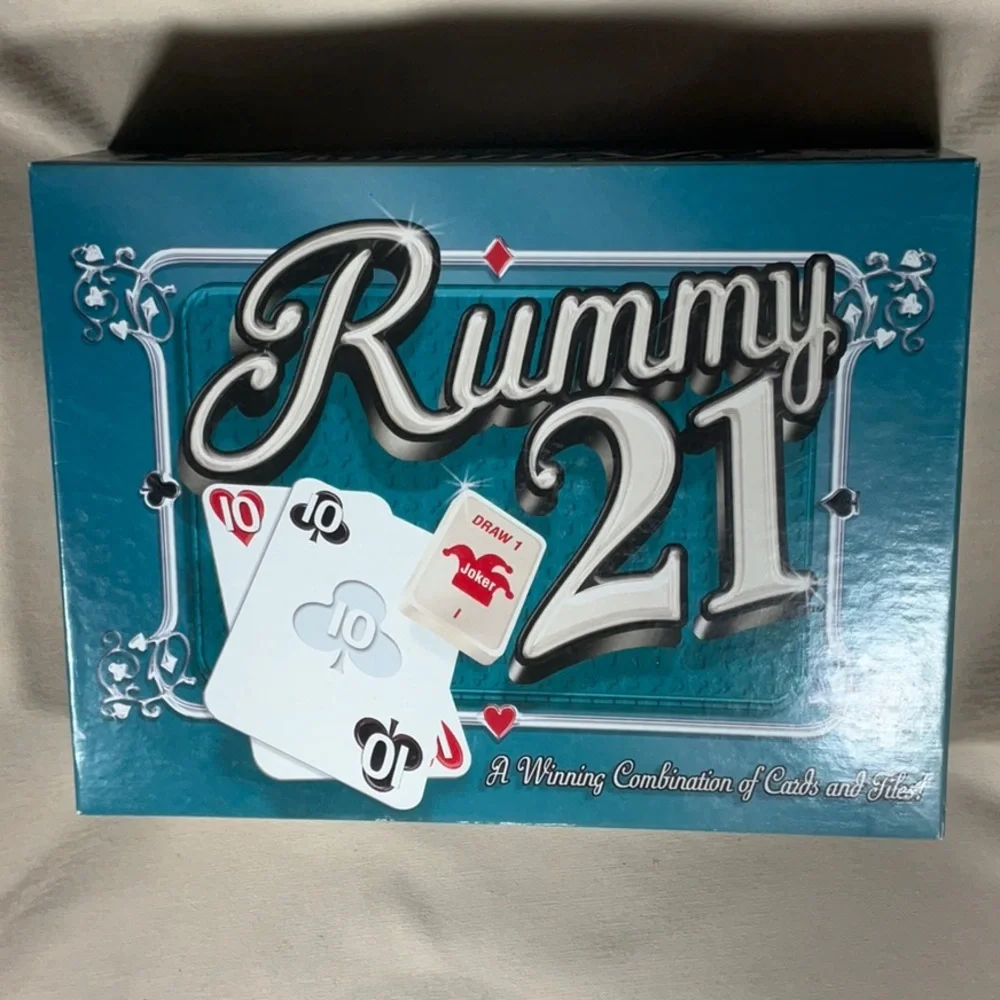 Vintage Rummy 21 by Winning Moves Game Combination of Cards & Tiles -Complete