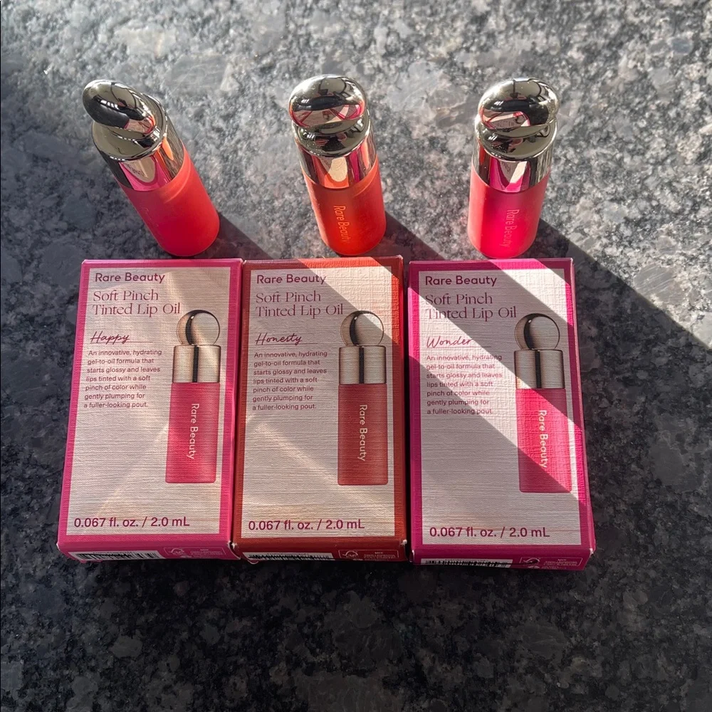 Rare Beauty Soft Pinch Tinted Lip Oil in Happy, Honesty or Wonder