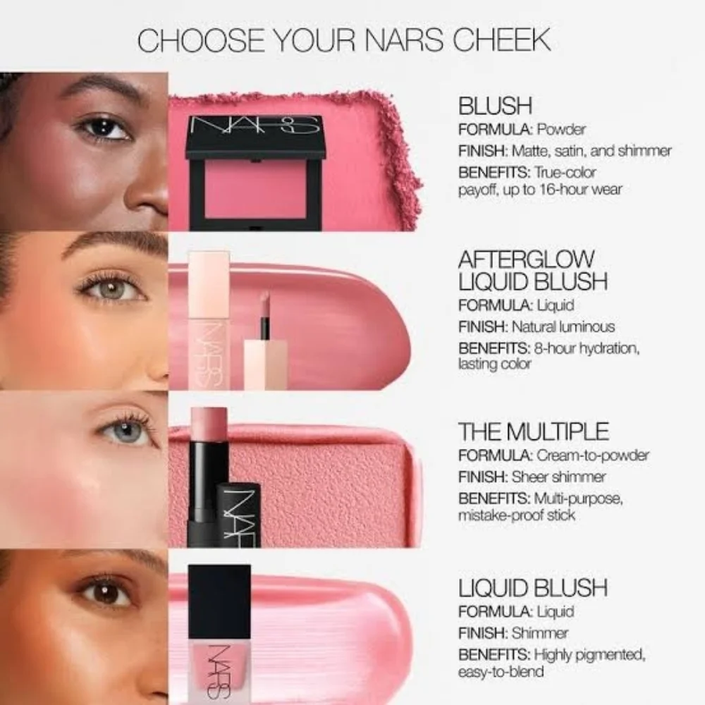 NARS AFTERGLOW LIQUID Blush- Secret Lover - WATERMELON PINK