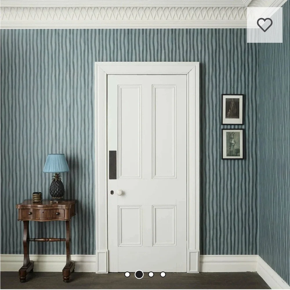 1 Roll House of Hackney x Anthropologie Artists Stripe Petrol Wallpaper #2 Blue