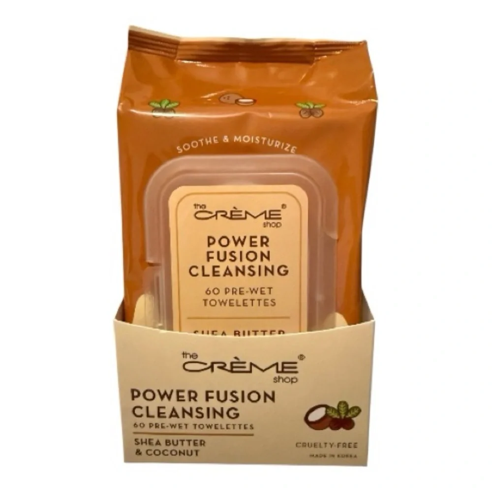 The Crème Shop Power Fusion Cleansing 60 Pre-Wet Towelettes