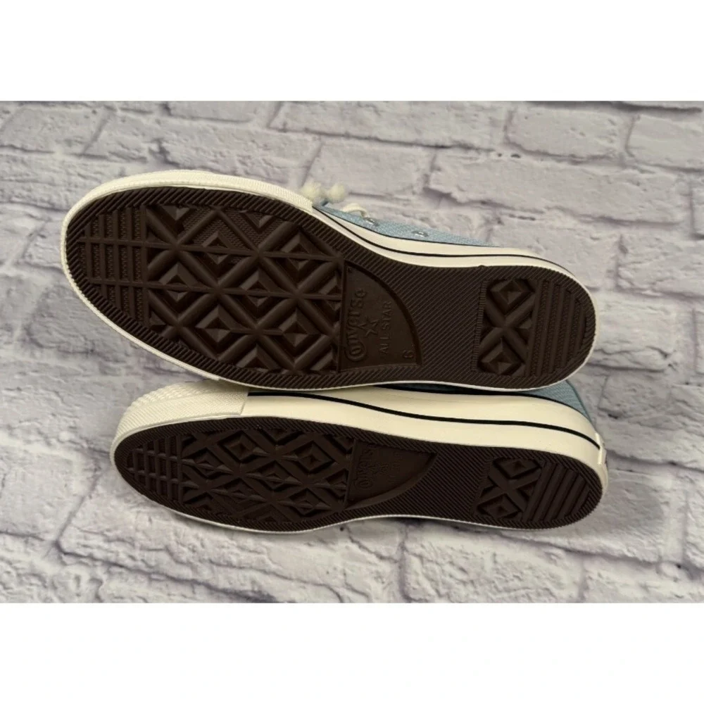 NWB Converse Chuck Taylor All Star Lift High Checkered - Infinity Pool Women's 8