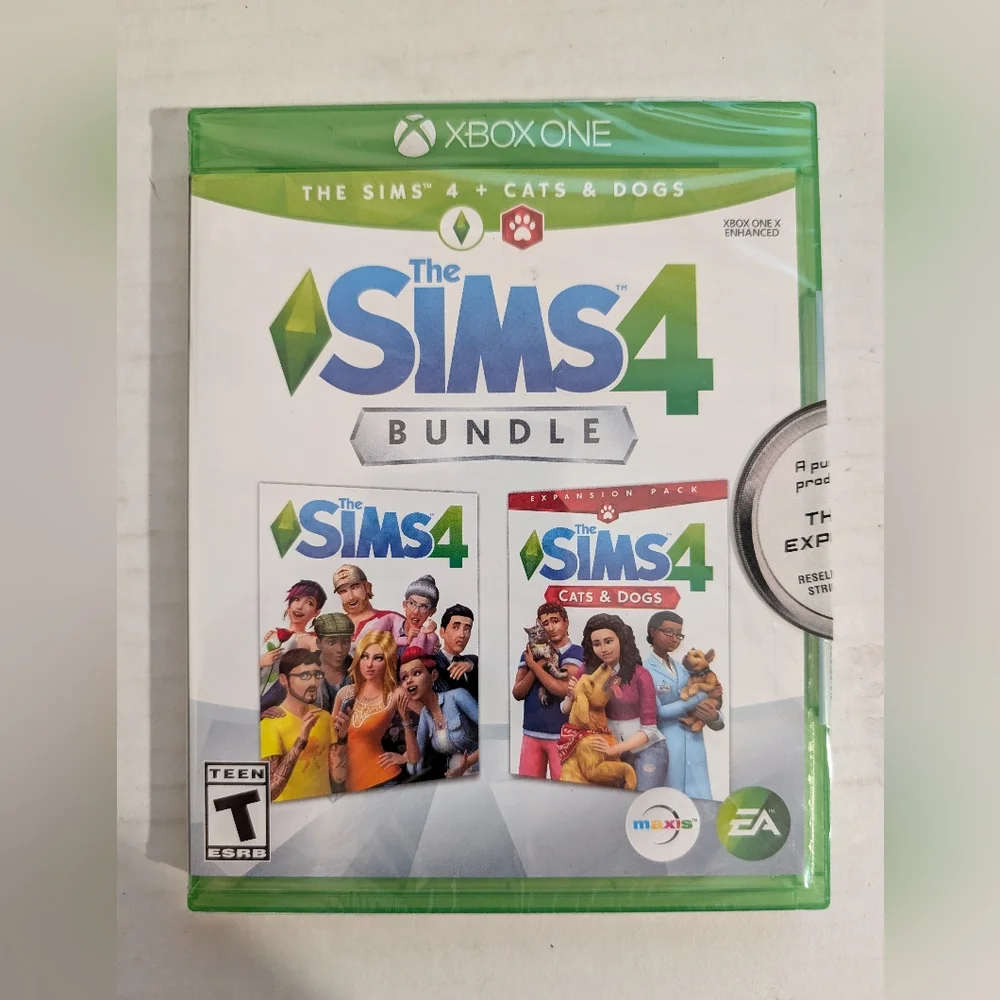 The Sims 4 Bundle + Cats& Dogs for Xbox One - Brand New Factory Sealed EA