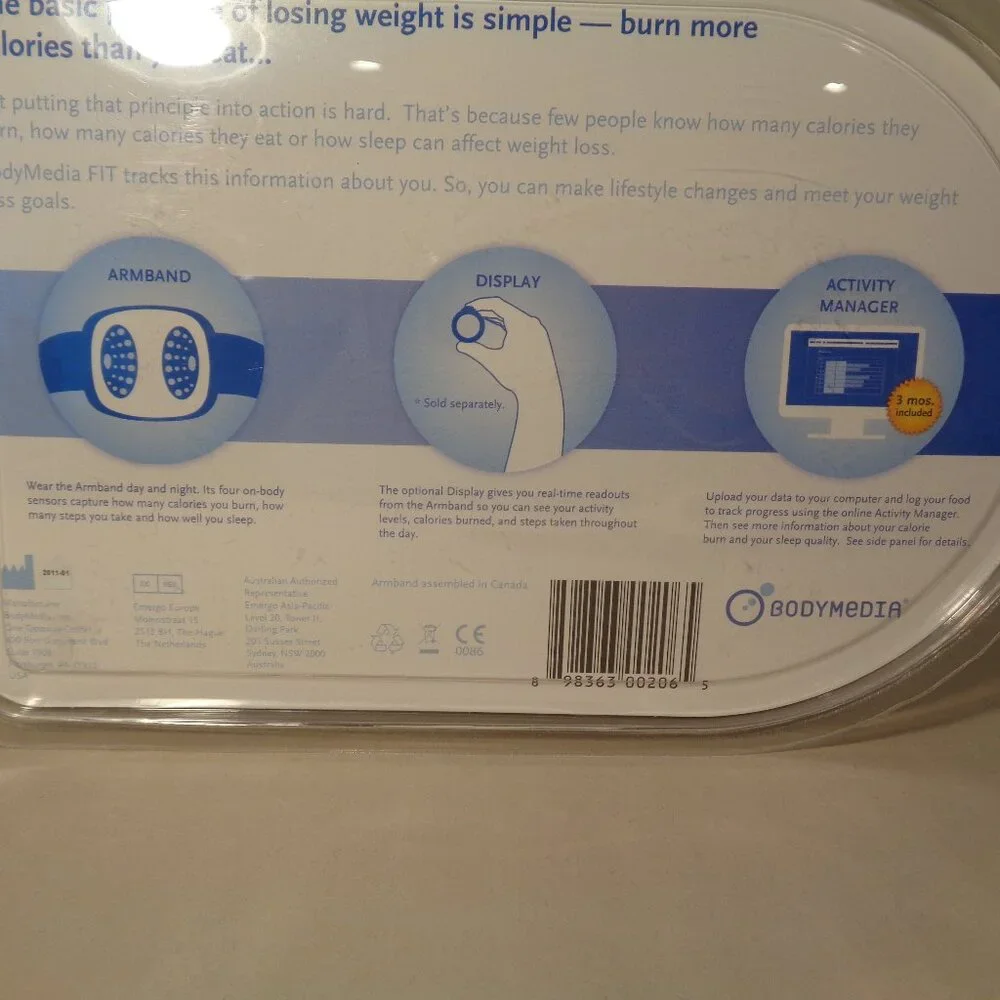 BodyMedia FIT Armband / New / Body Monitoring Weight Management System