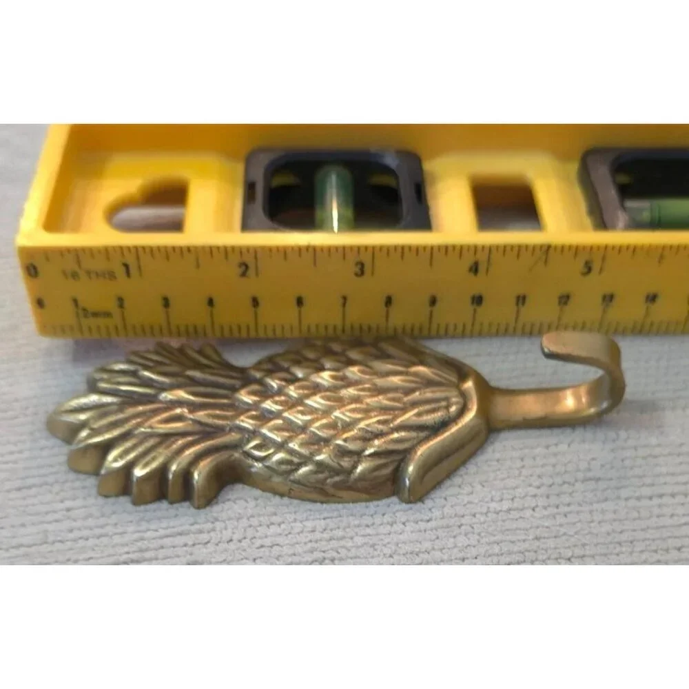 Vintage Brass Pineapple Wall Coat Robe Hook 5