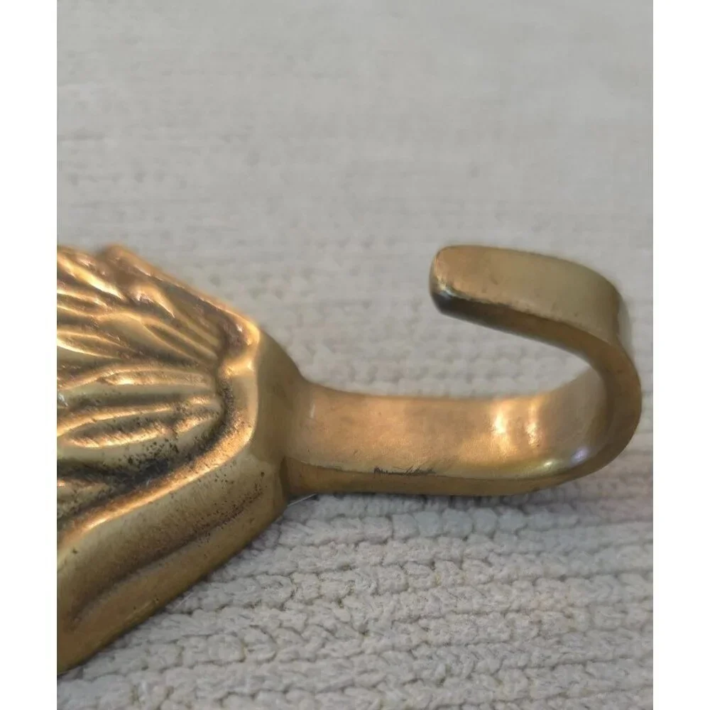 Vintage Brass Pineapple Wall Coat Robe Hook 5