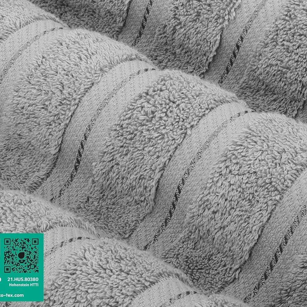 New Luxury 6 Piece Towel Set, 2 Bath Towels 2 Hand Towel 2 Washcloths, 600 GSM