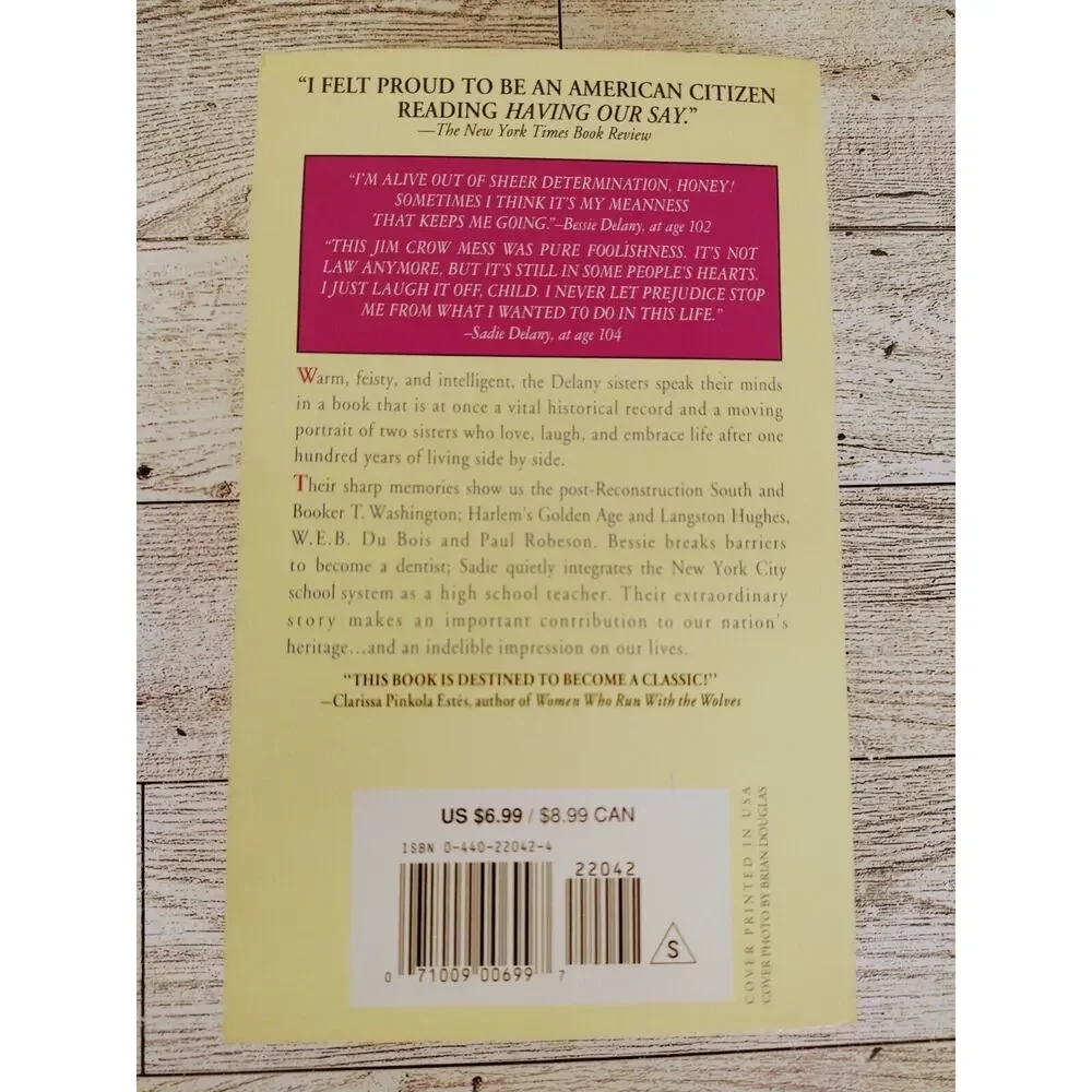 Having Our Say The Delany Sisters First 100 Years Biography Paperback Vintage