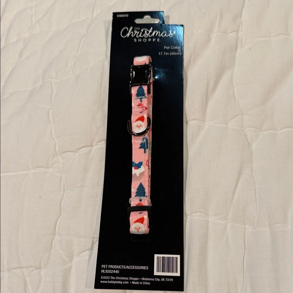Festive Pink Dog Collar