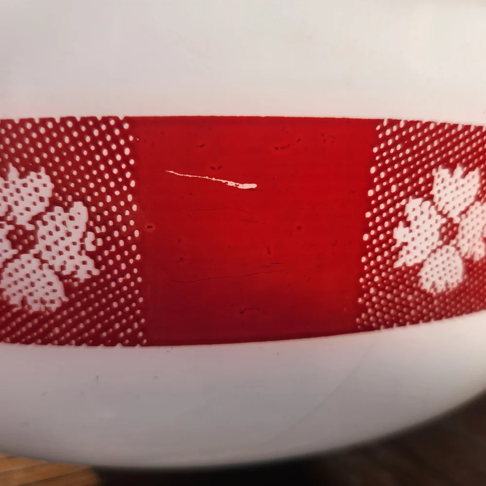 Vintage Federal Glass Milkglass 9.5