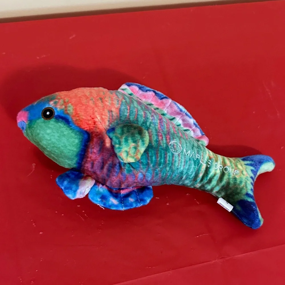 Vibrant Plush Fish Toy