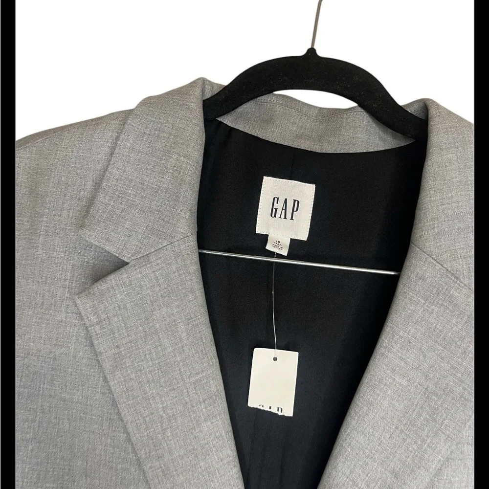 NWT !!! Gap light grey classic blazer size 16Tall