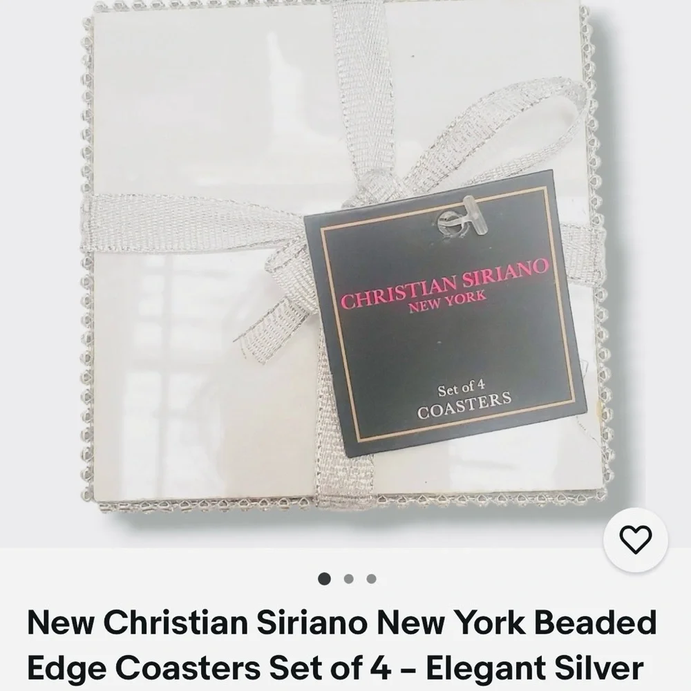 Christian Siriano elegant coasters