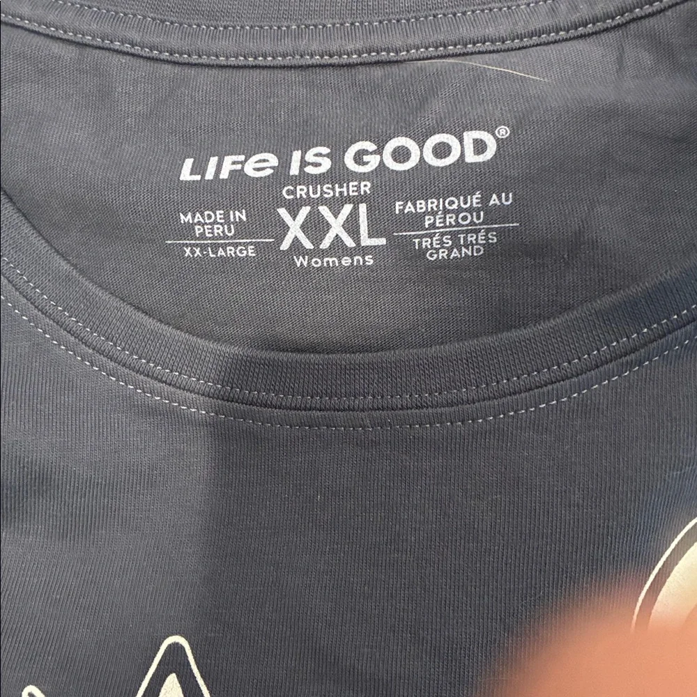 Life Is Good Meowica Cat Tee - Dark Gray