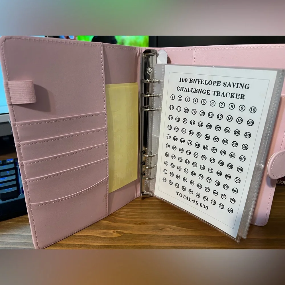 N/A pink binder