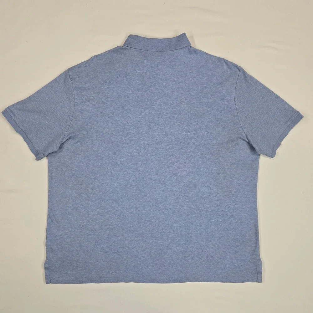 Polo Ralph Lauren Men XL Classic Fit Blue Cotton Polo Shirt Pony Logo