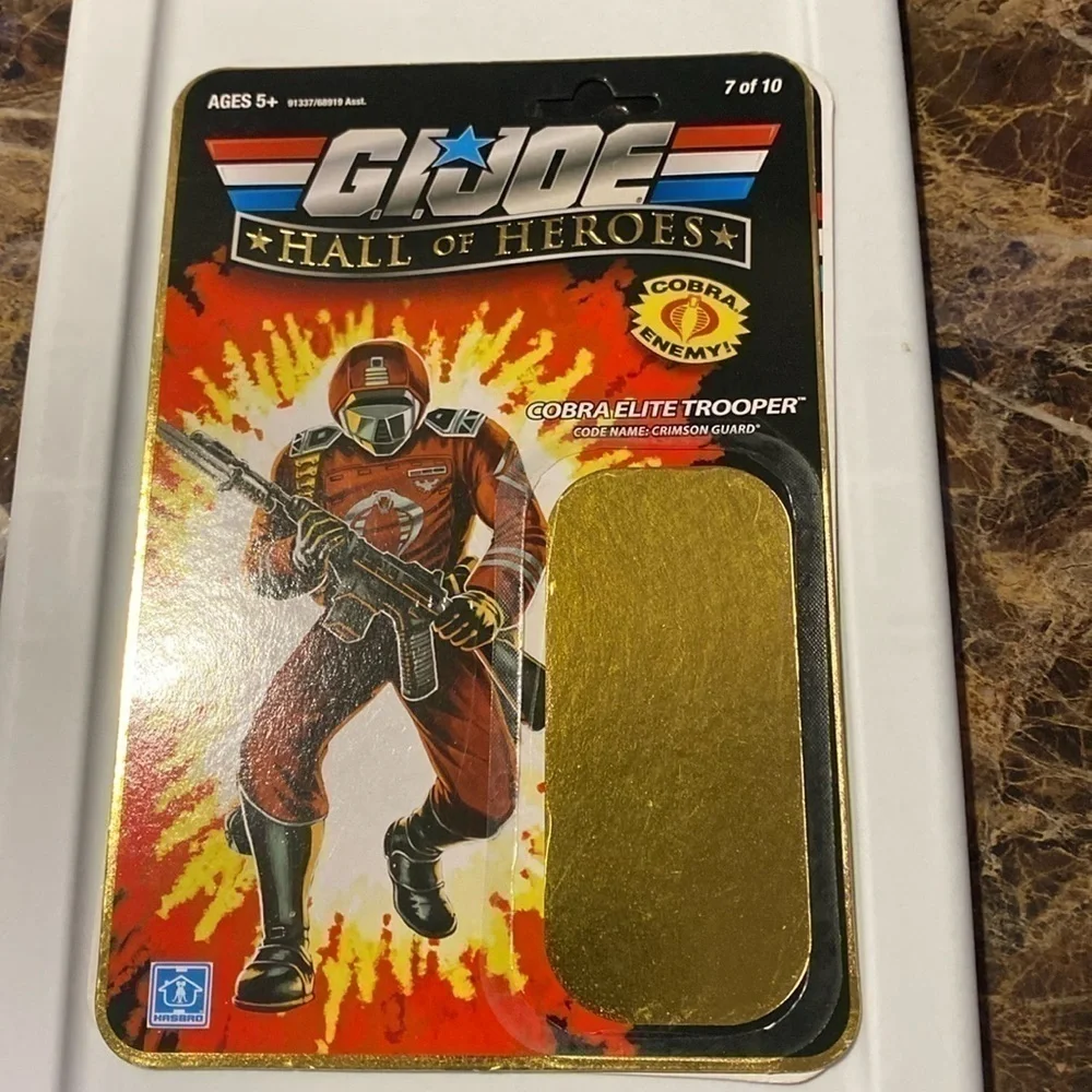 GI JOE Cobra Troopers uncut file cards