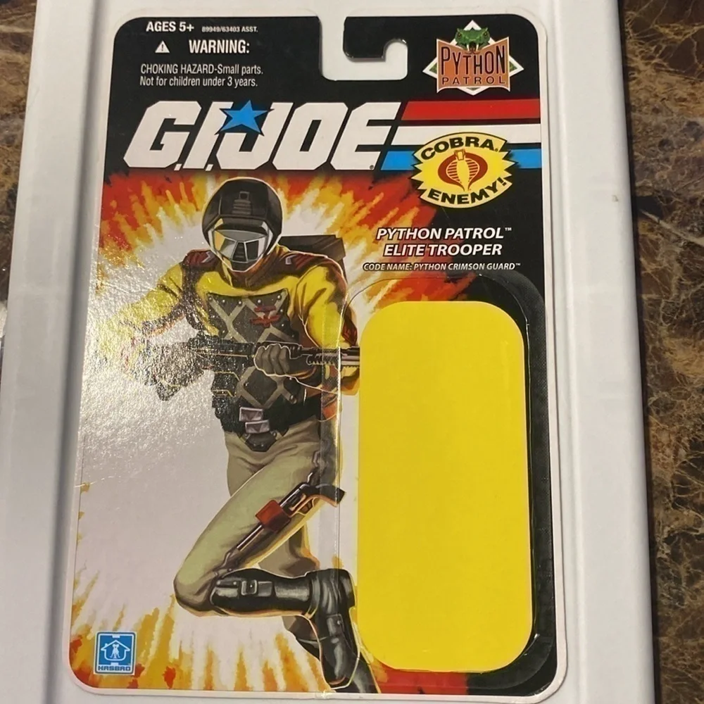 GI JOE Cobra Troopers uncut file cards