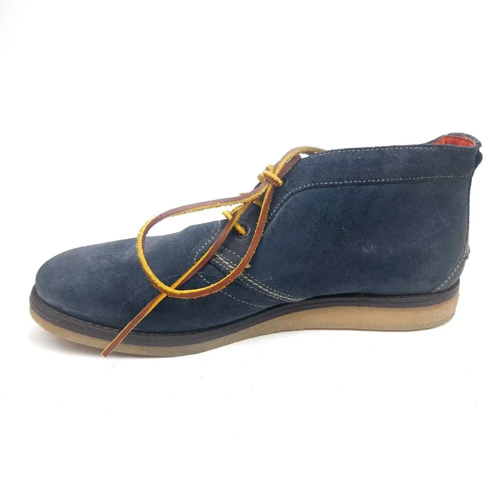 1883 by Wolverine Mens Julian Chukka Boot, Blue Suede, Size 10.5