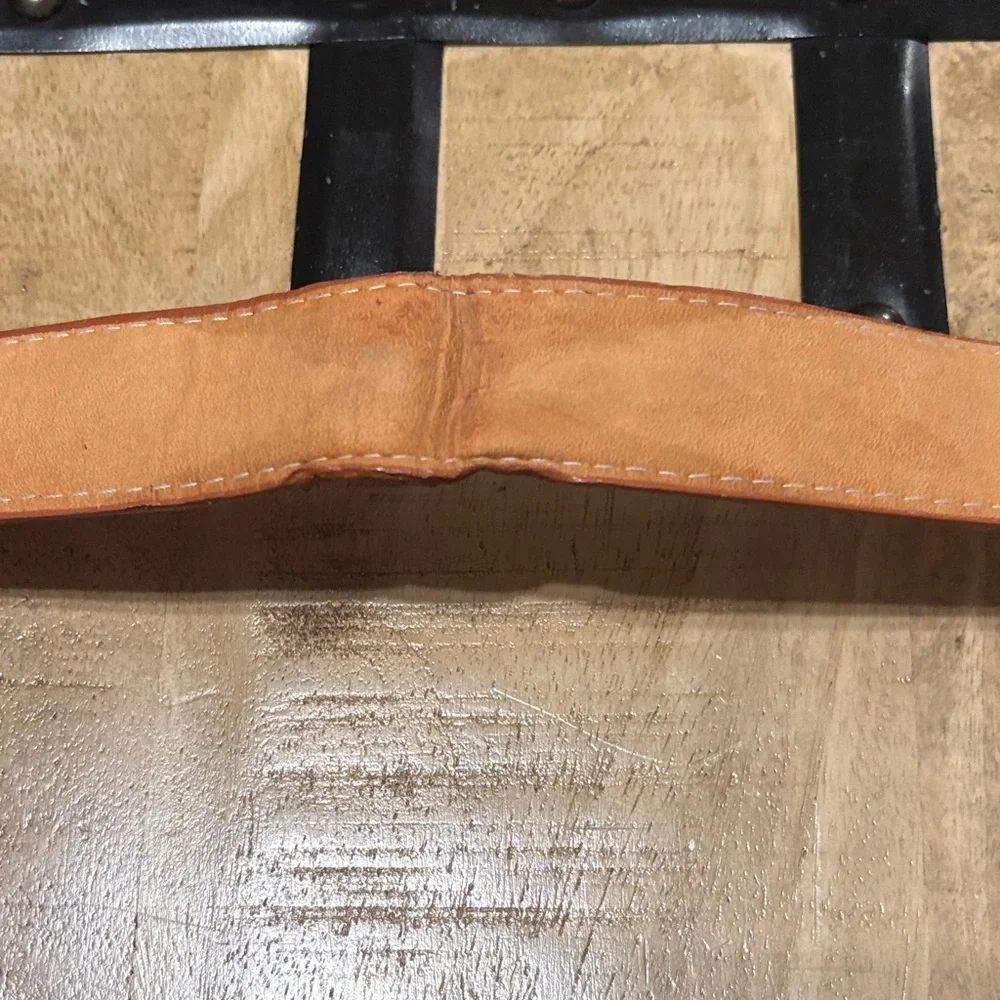 Kids' Brown Crocodile Leather Belt
