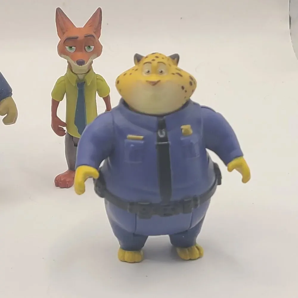 Disney Store ZOOTOPIA Movie Figure lot of  5 Pcs Cake Topper