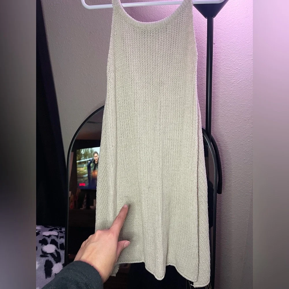Zara Cream Knit Tank Top