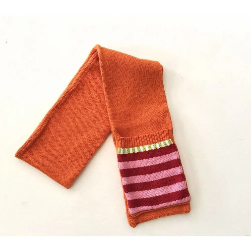 Gymboree kids girls Cozy Cutie sweater pocket scarf orange red pink 4 5 6 7 8 10