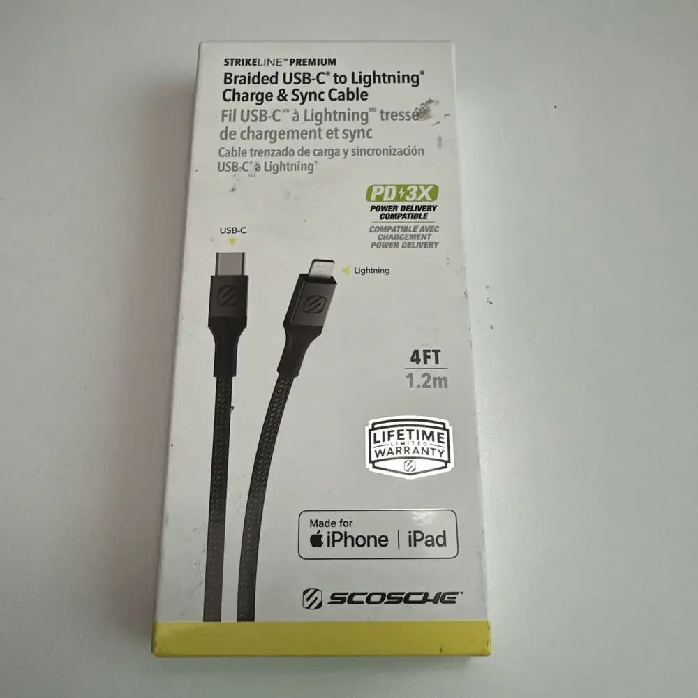 Scosche CCB4-SP Usb -C to Usb-C, 4-ft Sealed New