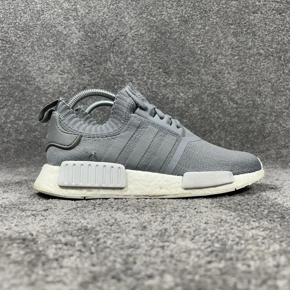 Adidas Boost NMD R1 Primeknit BY8762 Women's Size 8.5 France Grey Running Shoes