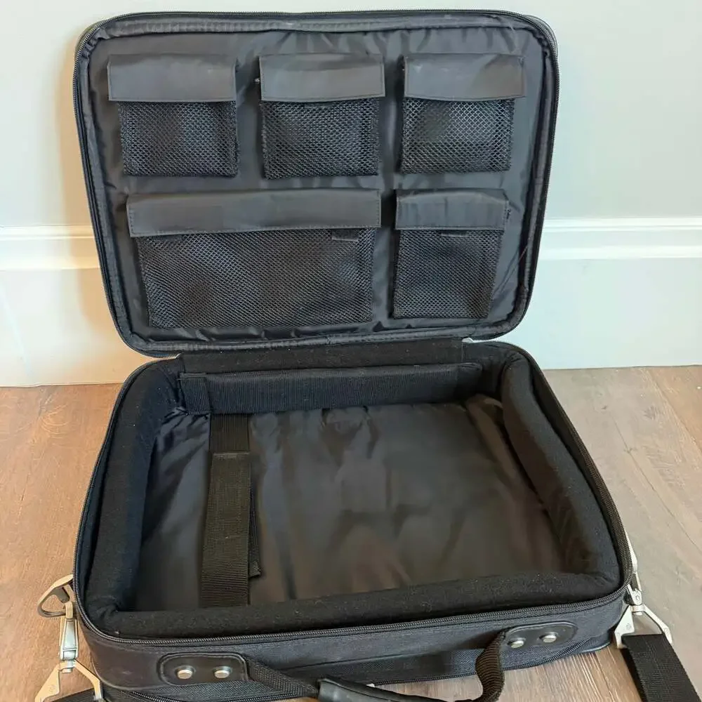 Samsonite Black Nylon Laptop Briefcase Business Travel Messenger Bag