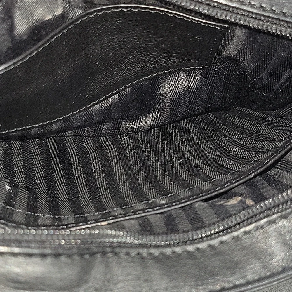 Tumi Black Leather Phone Case with Wristlet