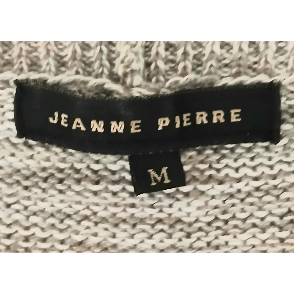 Jeanne Pierre Sweater Medium Beige Tan Neutral Minimalist Knit Capsule Pullover